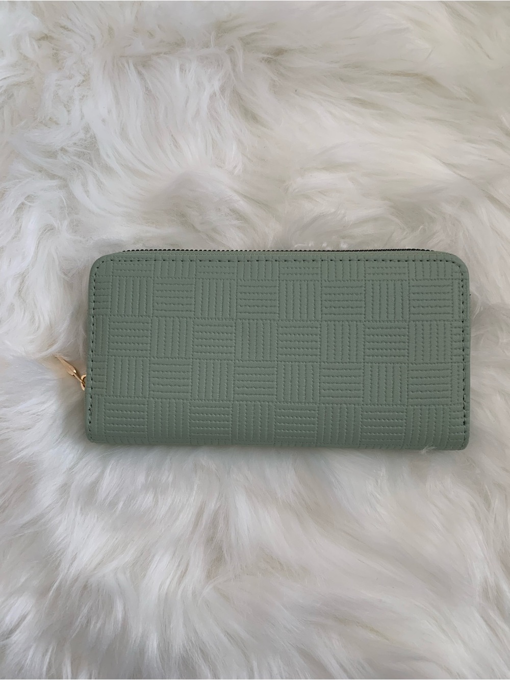 Eco Mint Green Zip-Around Wallet